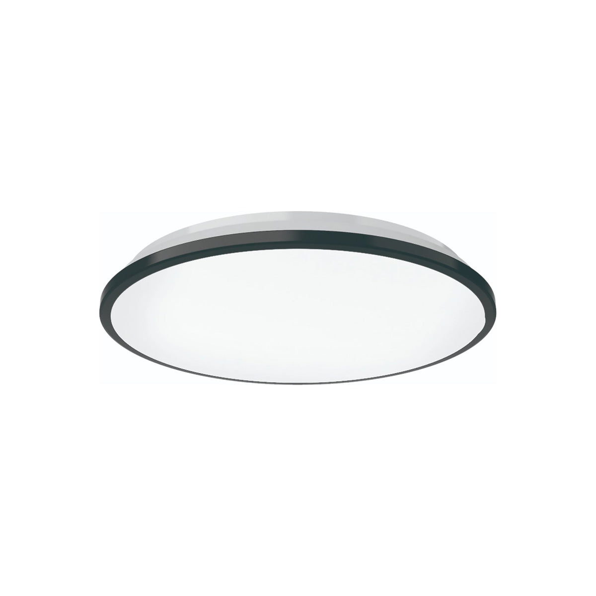 Brook LED Flush Mount Ceiling Light in Black (Small).