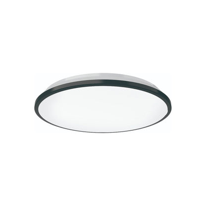 Brook LED Flush Mount Ceiling Light in Black (Small).