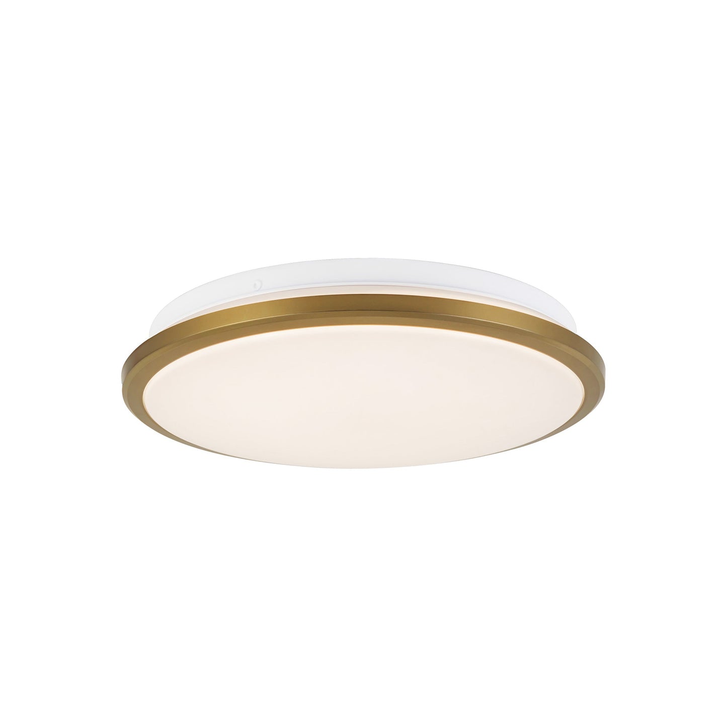 Brook LED Flush Mount Ceiling Light in Brushed Gold (Small).
