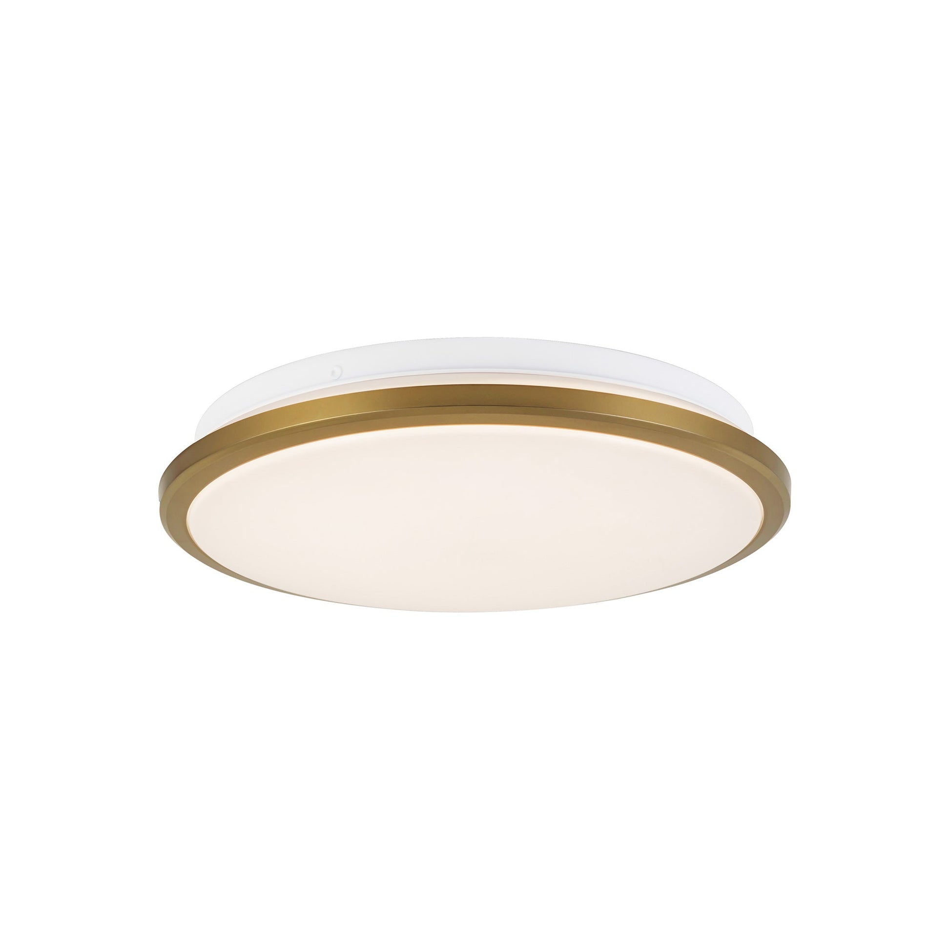 Brook LED Flush Mount Ceiling Light in Brushed Gold (Small).