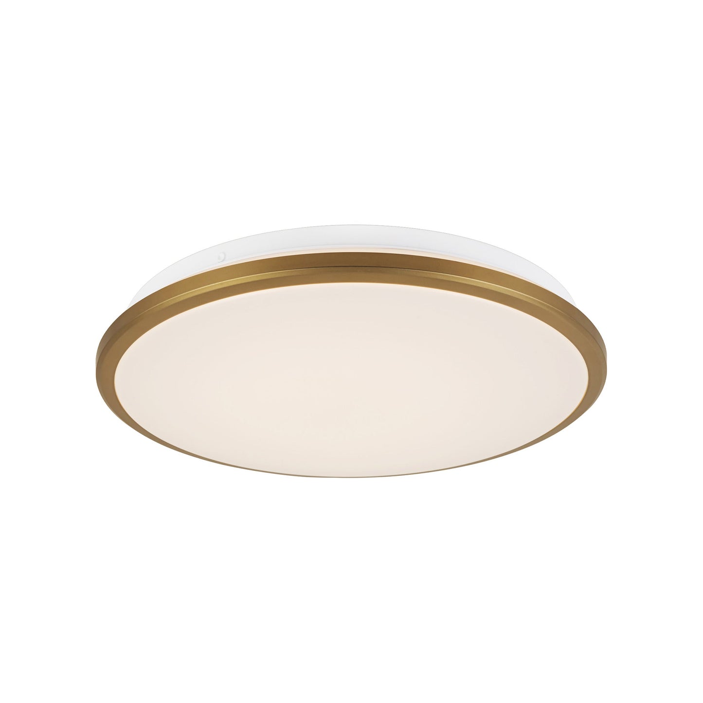 Brook LED Flush Mount Ceiling Light in Brushed Gold (Medium).