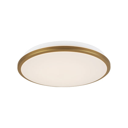 Brook LED Flush Mount Ceiling Light in Brushed Gold (Medium).