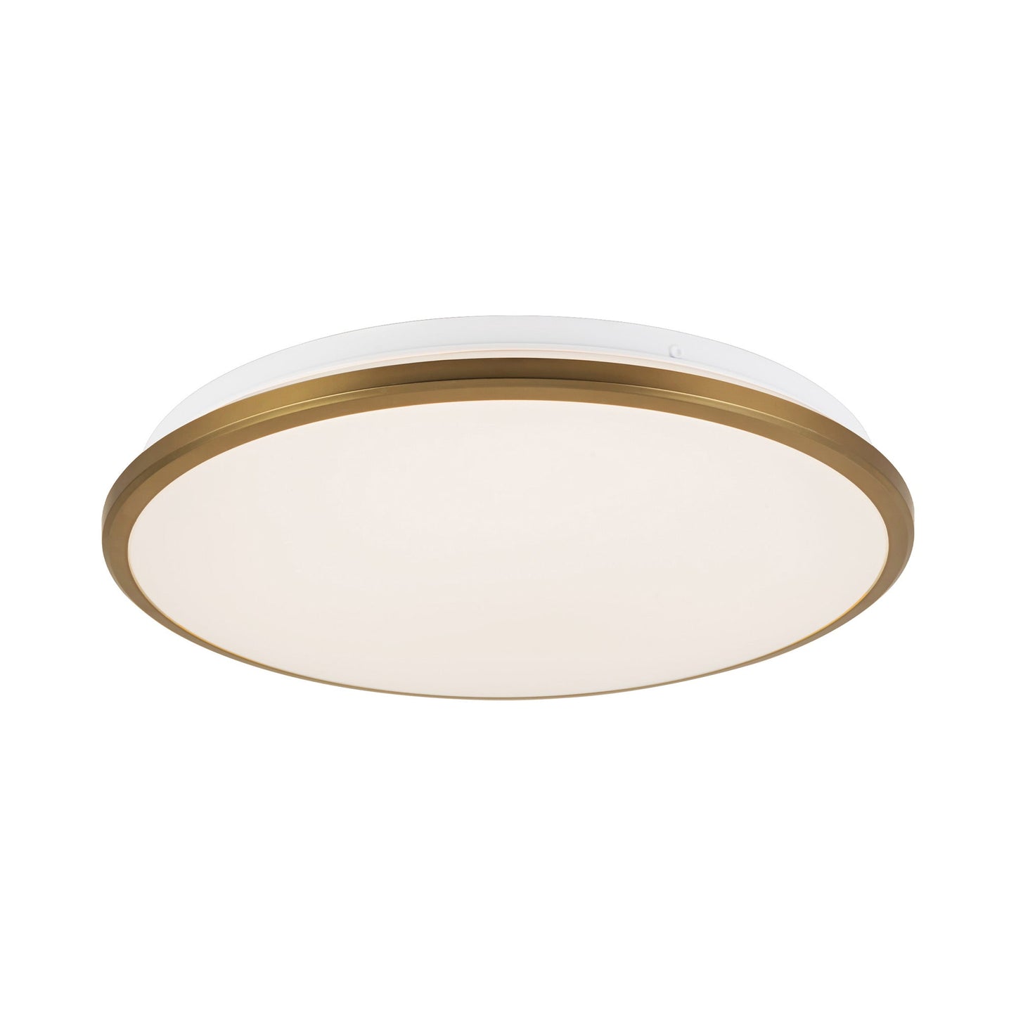 Brook LED Flush Mount Ceiling Light in Brushed Gold (Large).