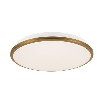 Brook LED Flush Mount Ceiling Light in Brushed Gold (Large).
