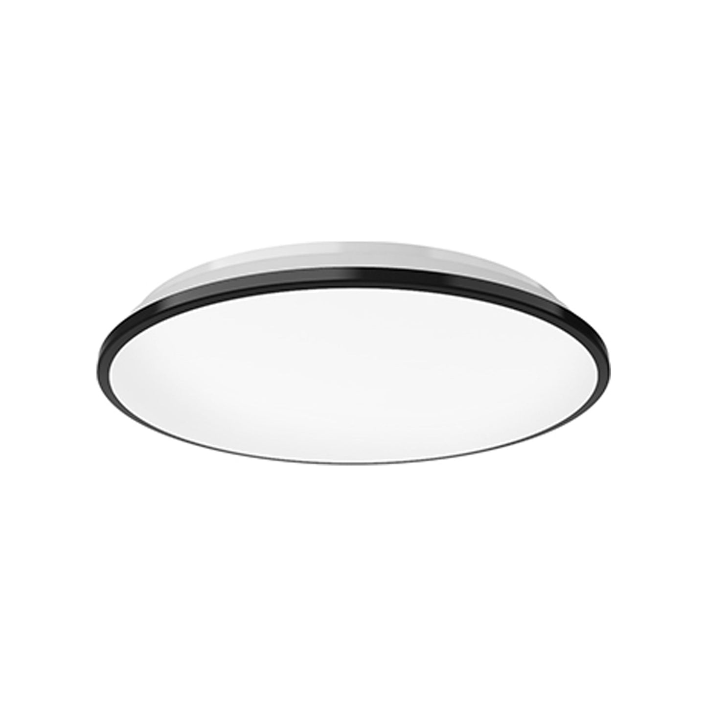 Brook LED Flush Mount Ceiling Light in Black (Medium).