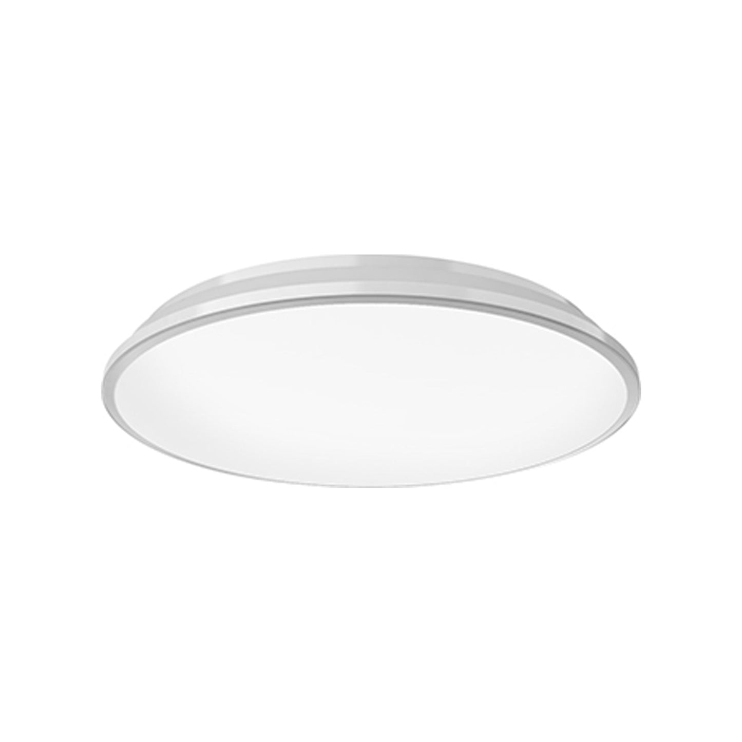 Brook LED Flush Mount Ceiling Light in White (Medium).