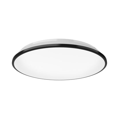 Brook LED Flush Mount Ceiling Light in Black (Large).