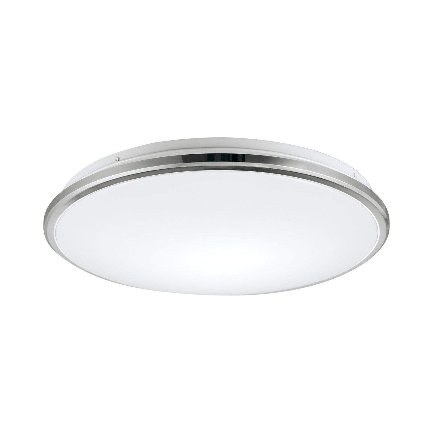 Brook LED Flush Mount Ceiling Light in Chrome (Large).