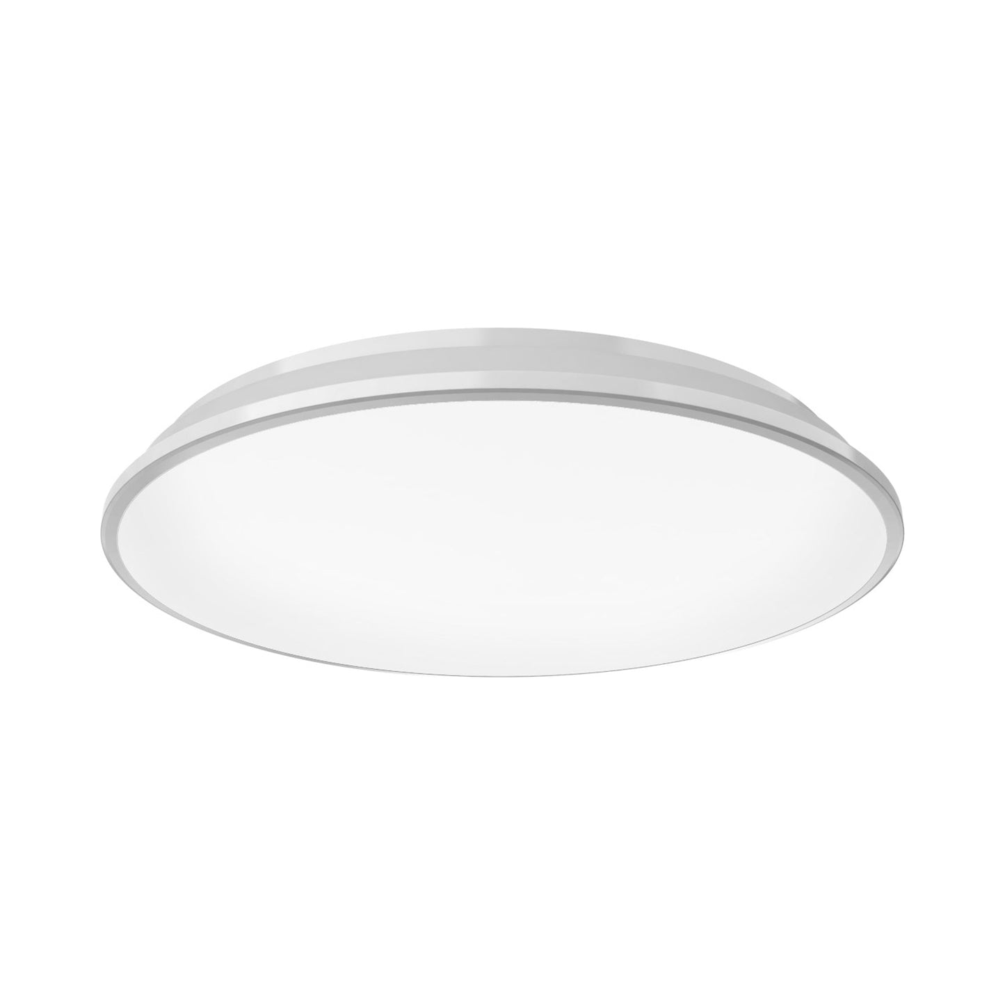 Brook LED Flush Mount Ceiling Light in White (Large).