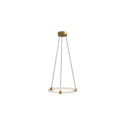 Bruni LED Pendant Light in Brushed Gold (16-Inch).
