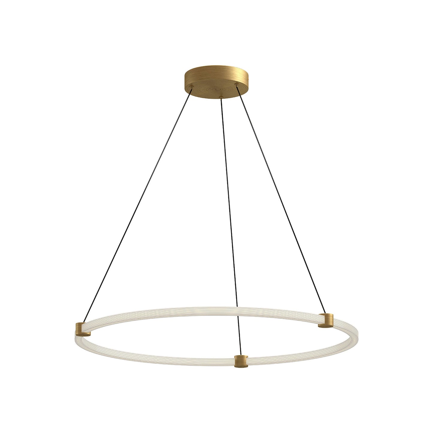 Bruni LED Pendant Light in Brushed Gold (32-Inch).