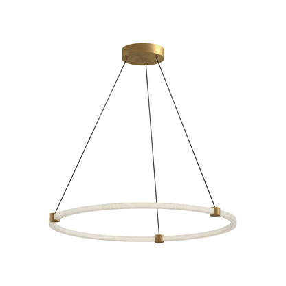 Bruni LED Pendant Light in Brushed Gold (32-Inch).