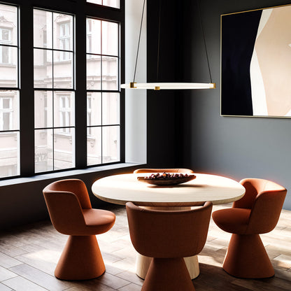 Bruni LED Pendant Light in living room.