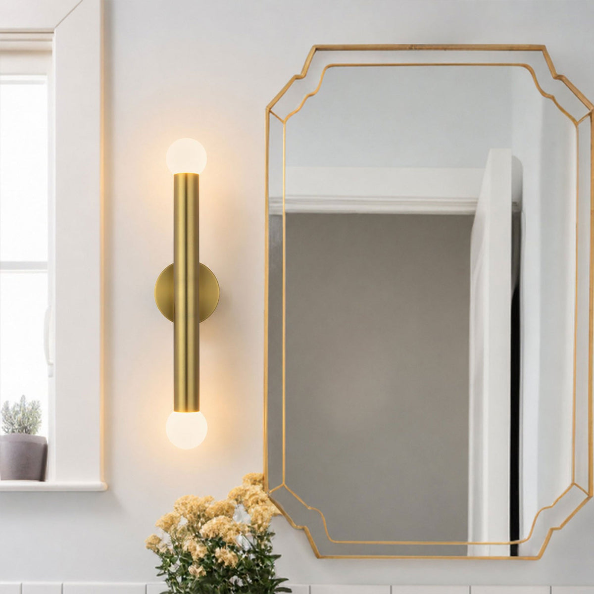 Calla LED Bath Vanity Light in Detail.