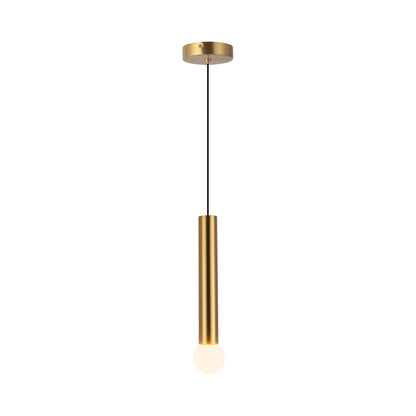 Calla LED Pendant Light in Brushed Gold.