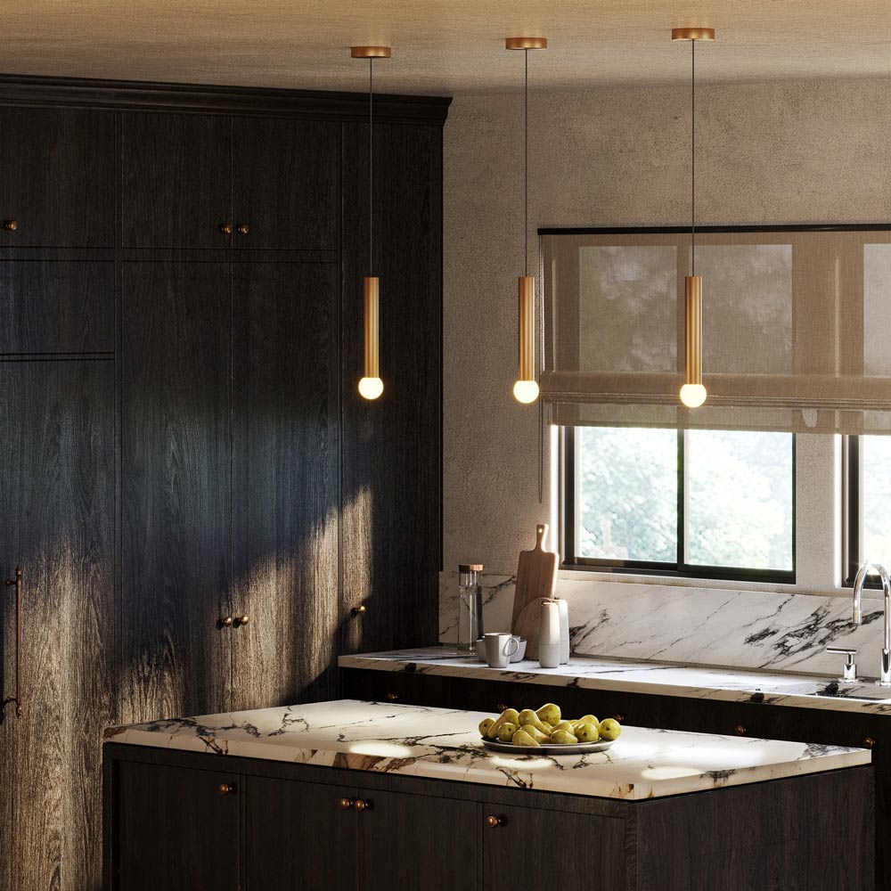 Calla LED Pendant Light in kitchen.