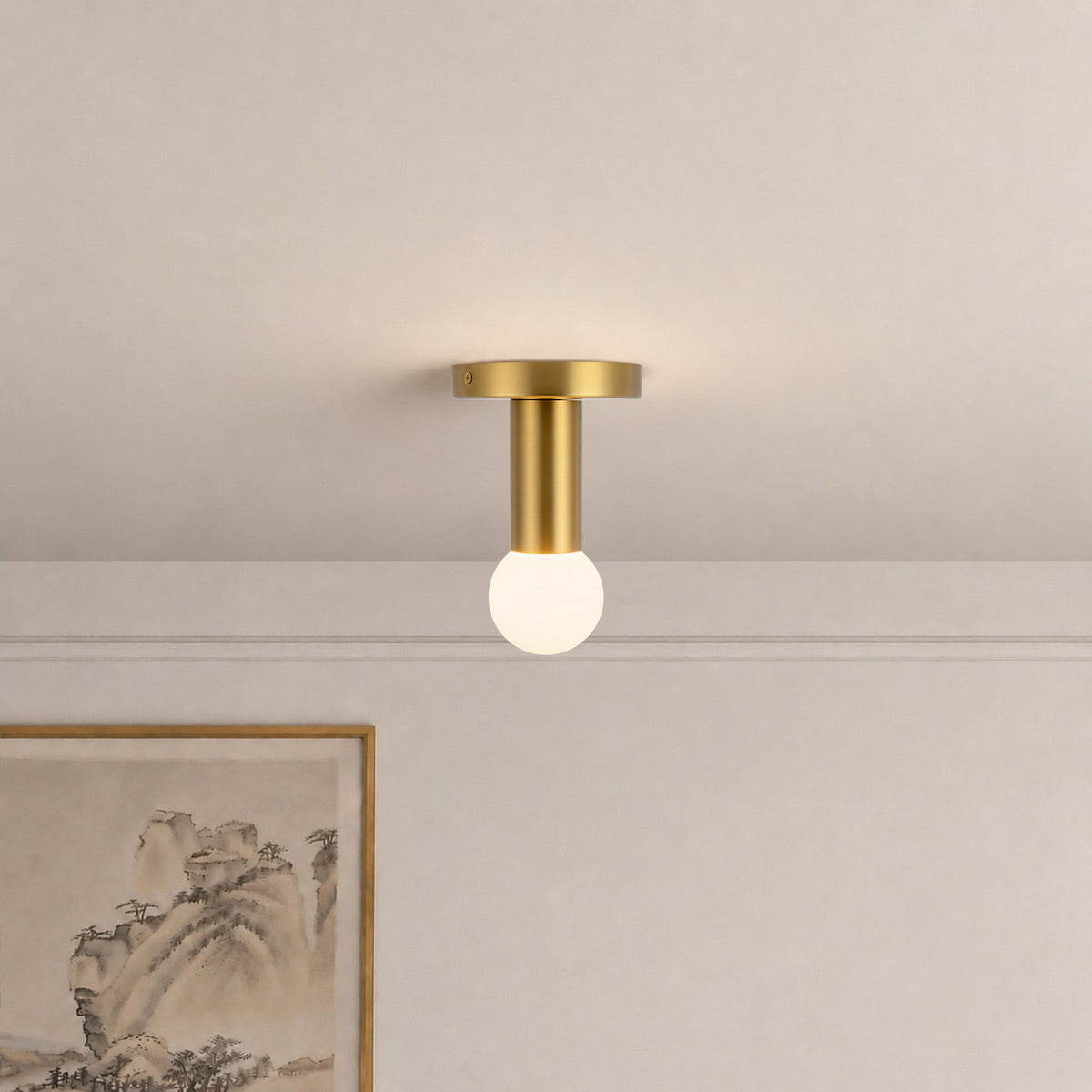 Calla LED Semi Flush Mount Ceiling Light in Detail.