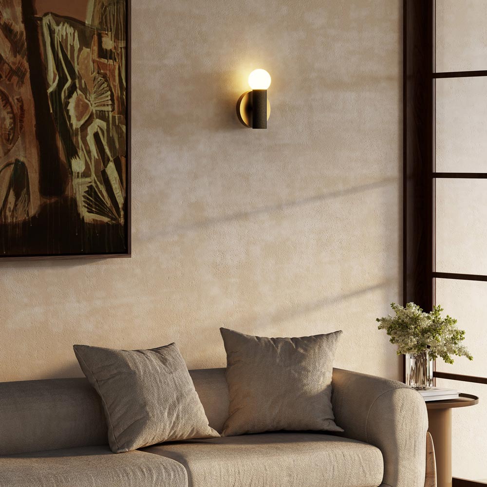 Calla LED Wall Light in living room.