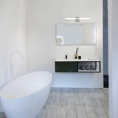 Camden LED Vanity Wall Light in bathroom.