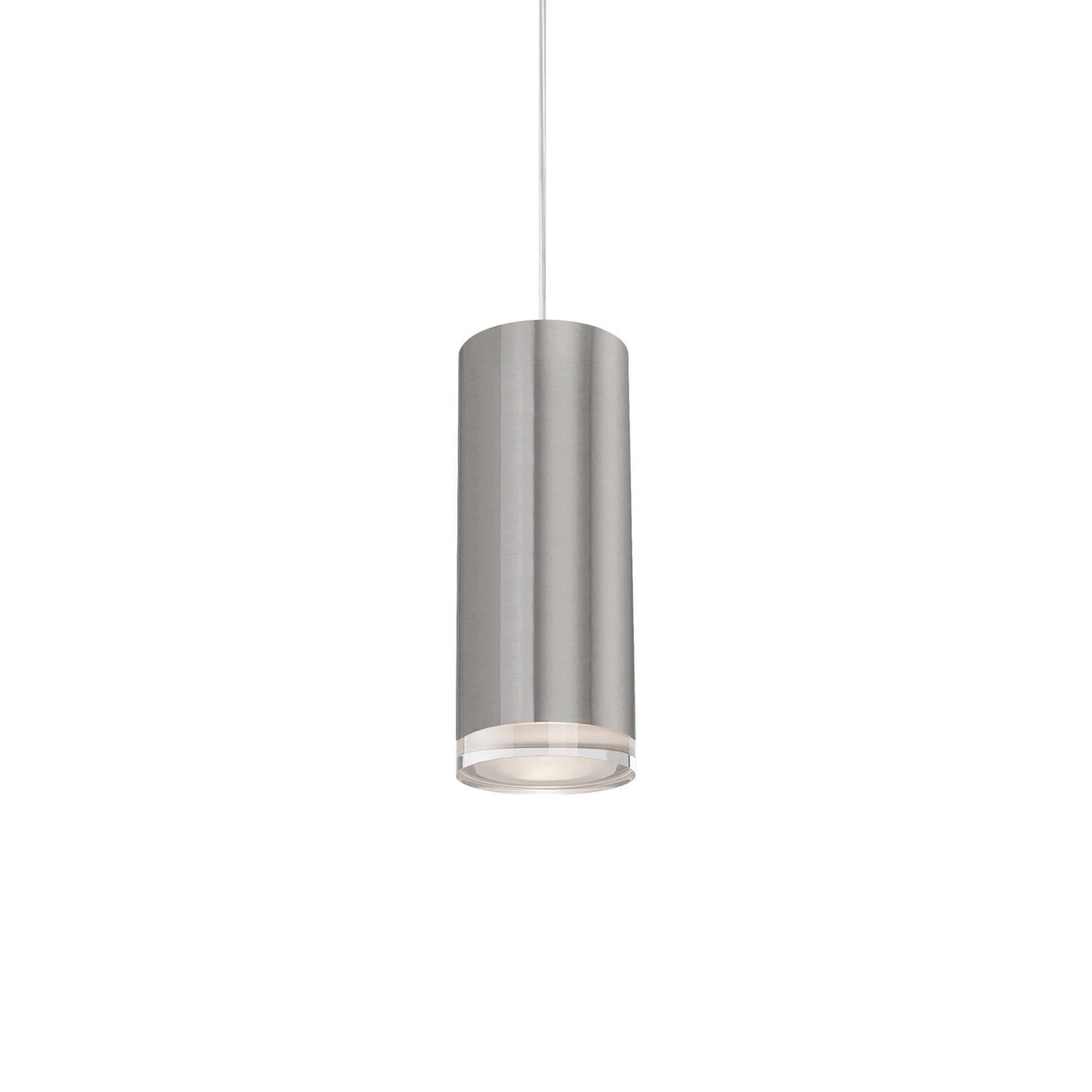 Cameo LED Pendant Light in Brushed Nickel (8-Inch).