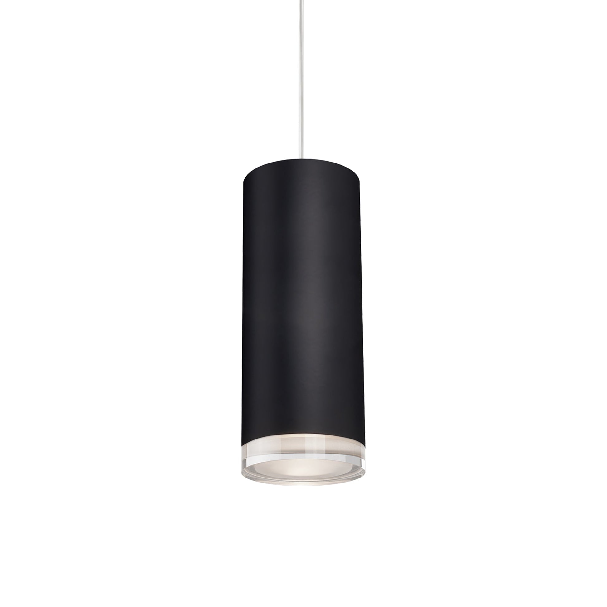 Cameo LED Pendant Light in Black (10-Inch).