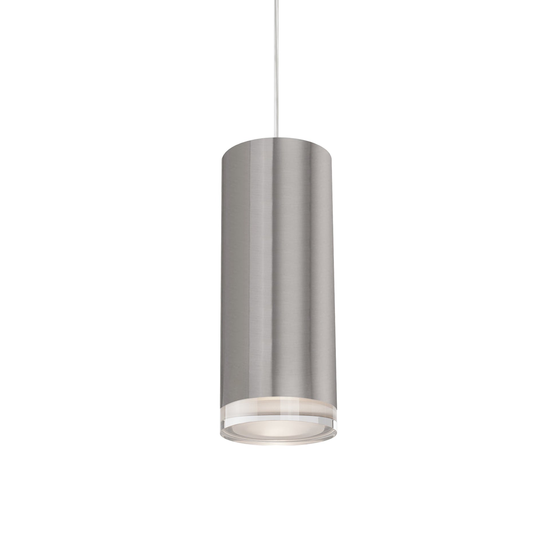 Cameo LED Pendant Light in Brushed Nickel (10-Inch).