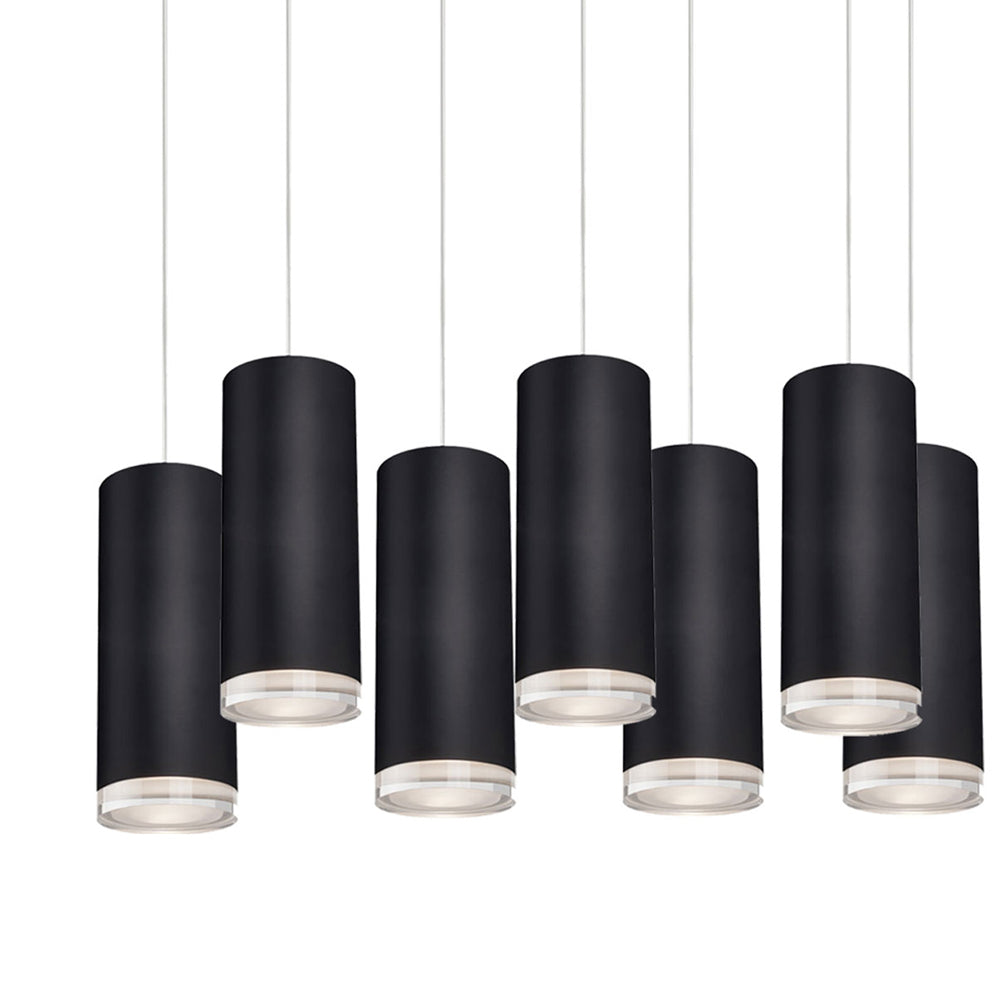 Cameo Rectangle Multi Light LED Pendant Light in Detail.