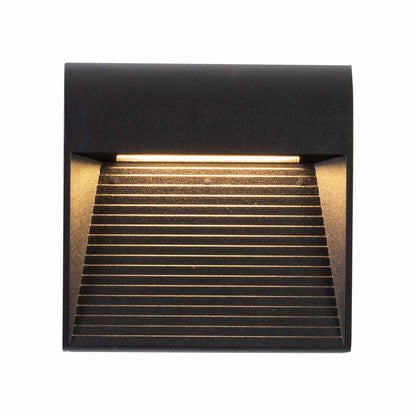 Casa Outdoor LED Wall Light in Black (4.63-Inch).