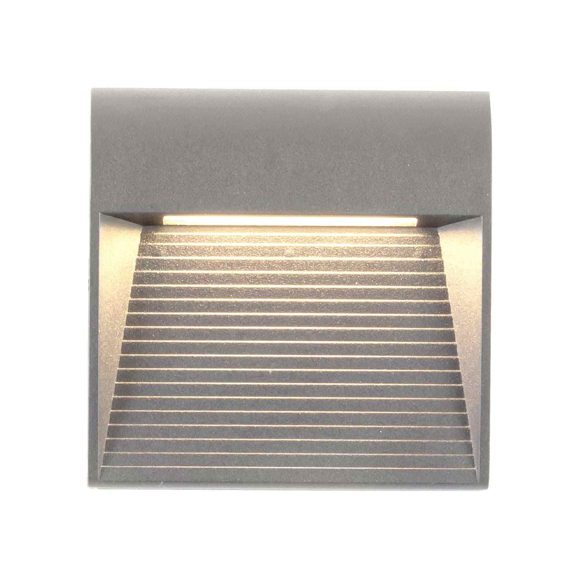 Casa Outdoor LED Wall Light in Grey (4.63-Inch).