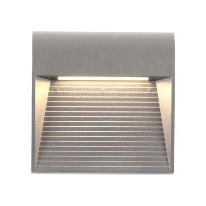 Casa Outdoor LED Wall Light in Grey (4.63-Inch).