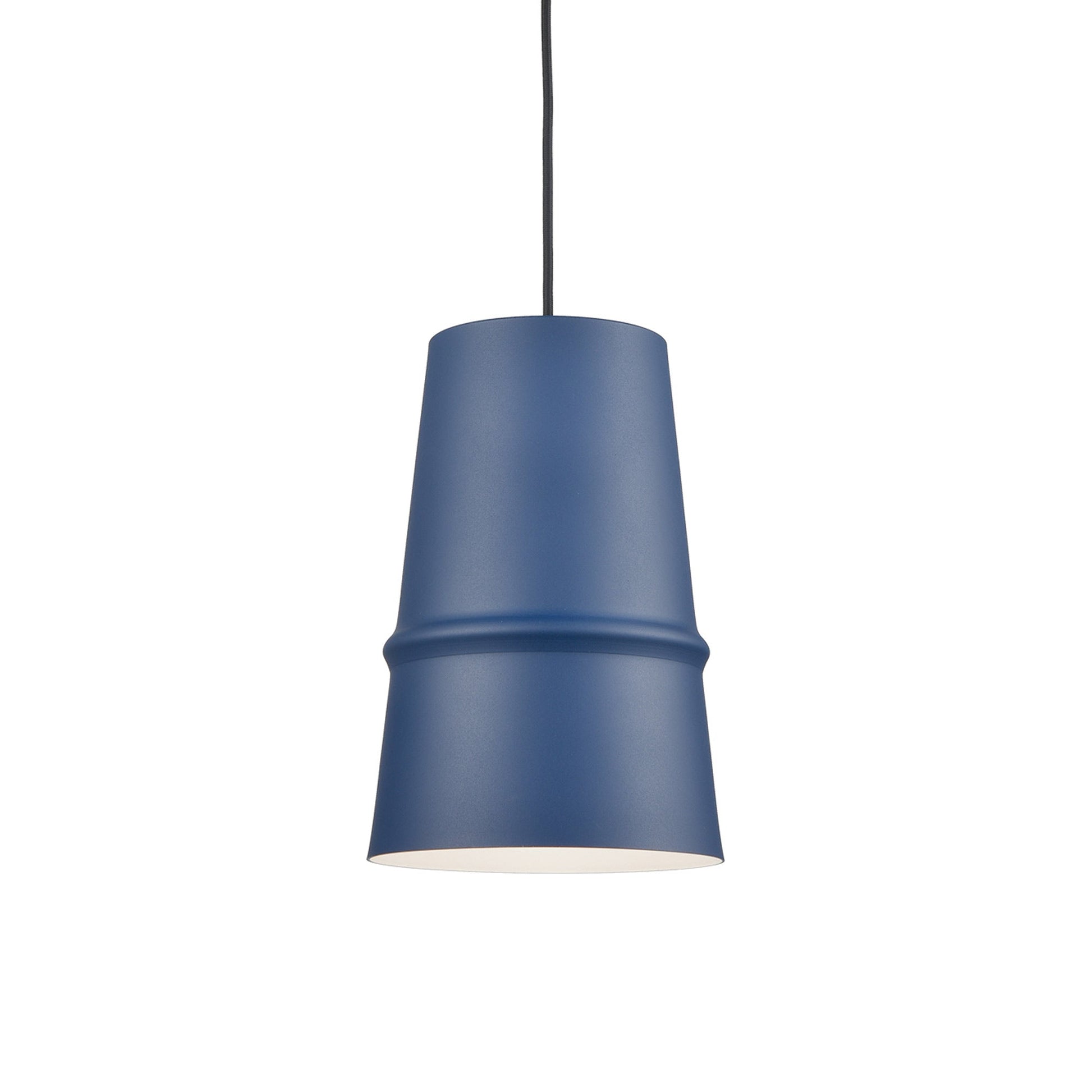 Castor Pendant Light in Indigo Blue.