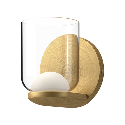 Cedar LED Wall Light in Brushed Gold (1-Light).
