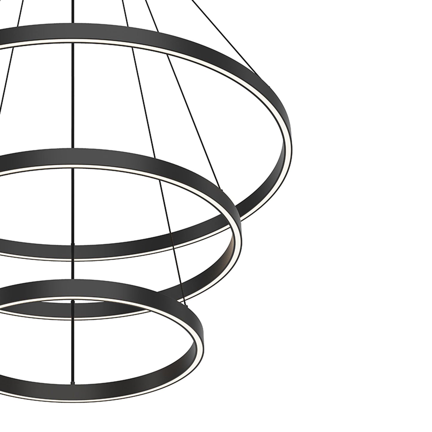 Cerchio LED Chandelier in Detail.