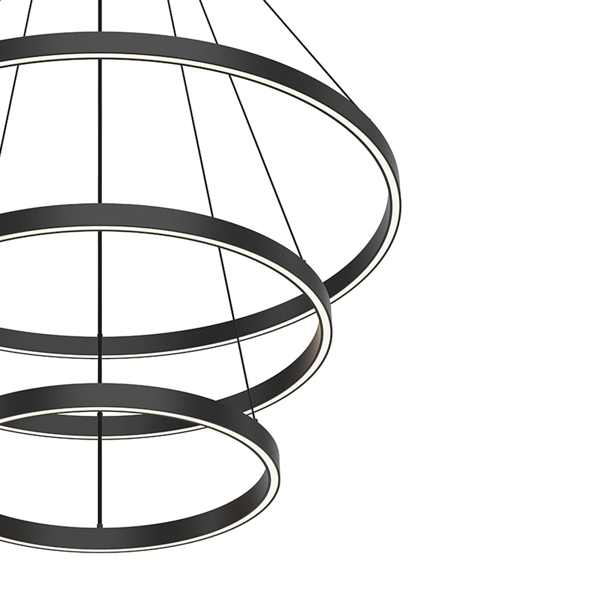 Cerchio LED Chandelier in Detail.