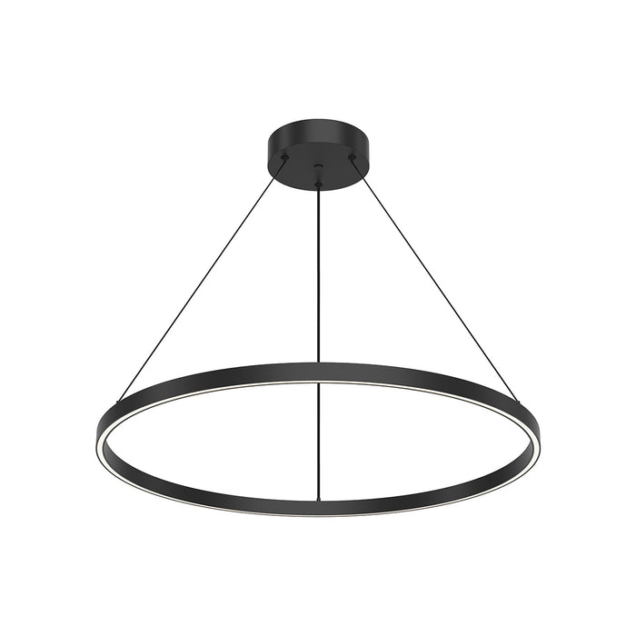 Cerchio LED Pendant Light in Black (31.5-Inch).