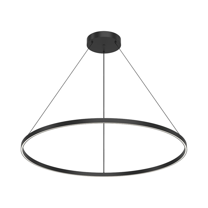 Cerchio LED Pendant Light in Black (47.25-Inch).