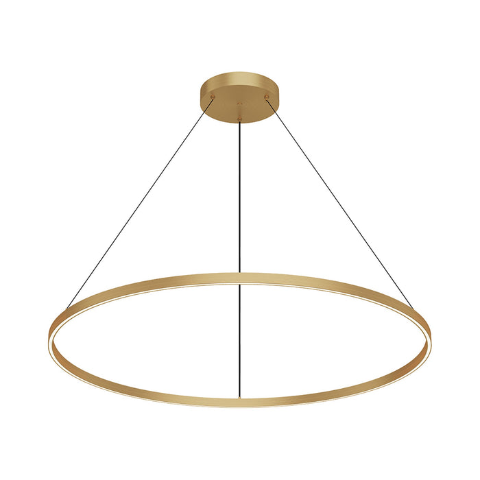 Cerchio LED Pendant Light in Brushed Gold (47.25-Inch).