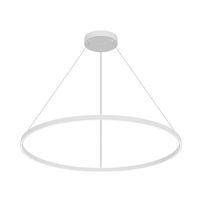 Cerchio LED Pendant Light in White (47.25-Inch).