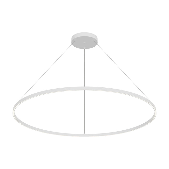 Cerchio LED Pendant Light in White (59-Inch).