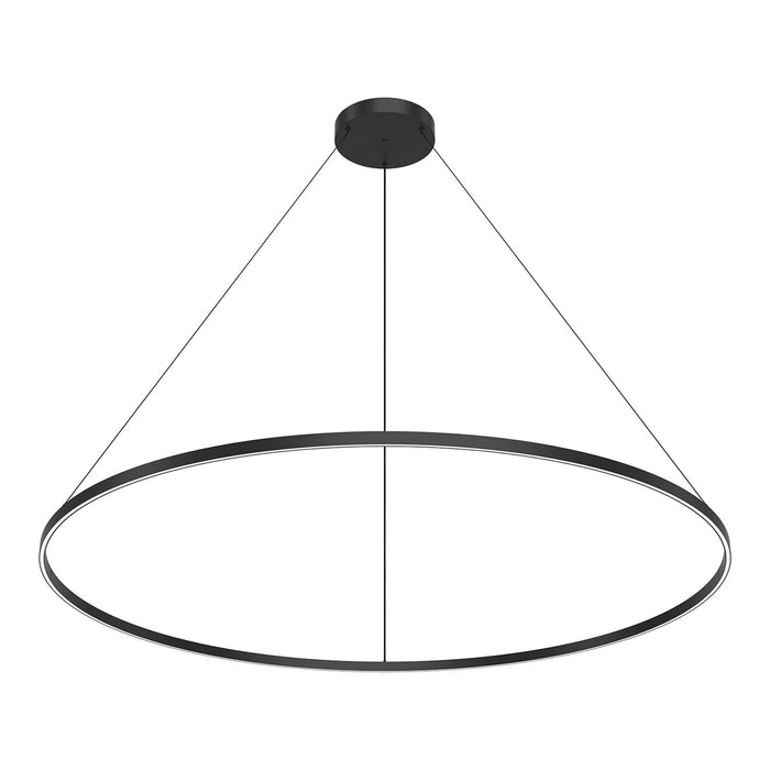 Cerchio LED Pendant Light in Black (70.88-Inch).