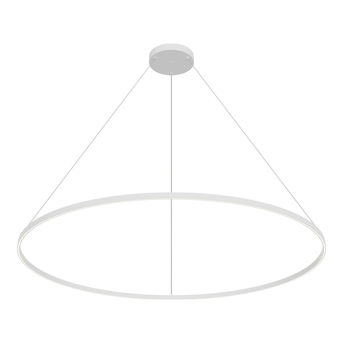 Cerchio LED Pendant Light in White (70.88-Inch).