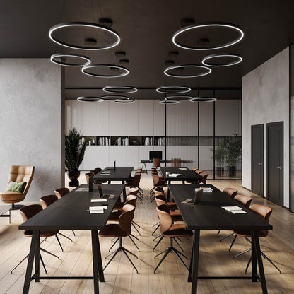Cerchio LED Pendant Light in Detail.
