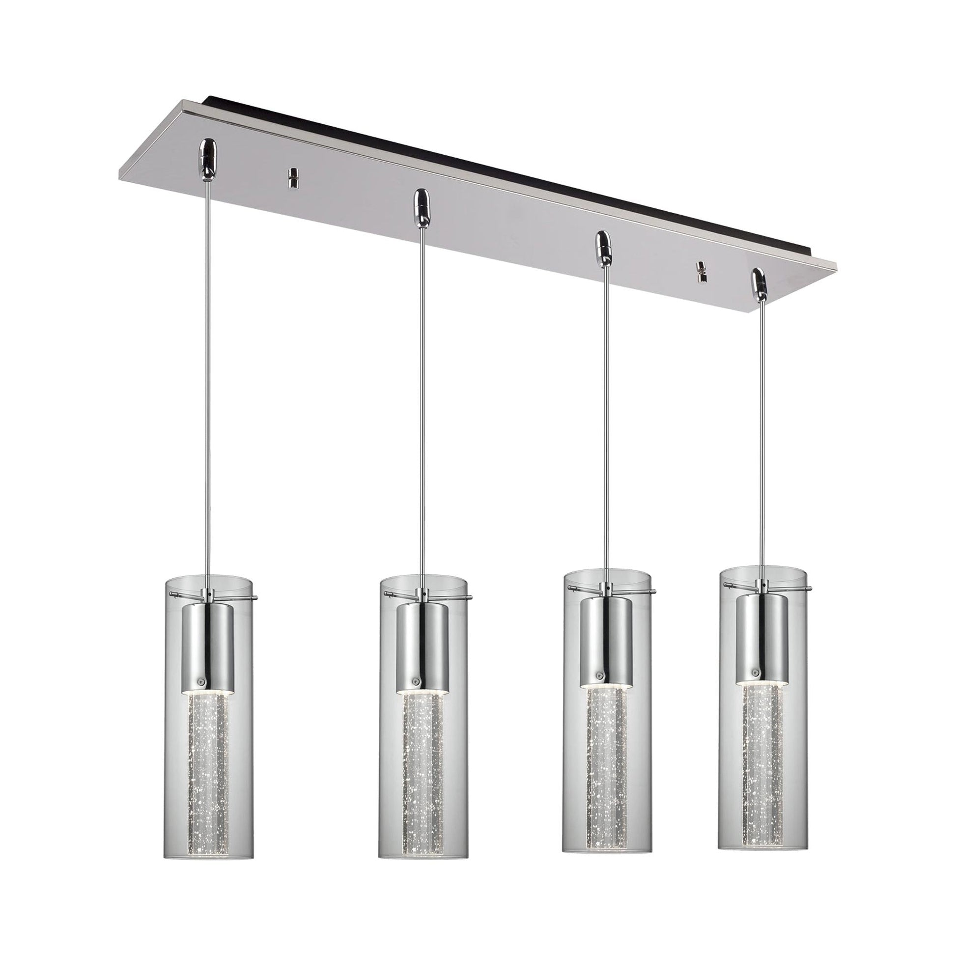 Champagne Multi Light LED Pendant Light (4-Light).