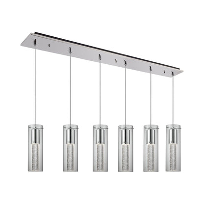 Champagne Multi Light LED Pendant Light (6-Light).