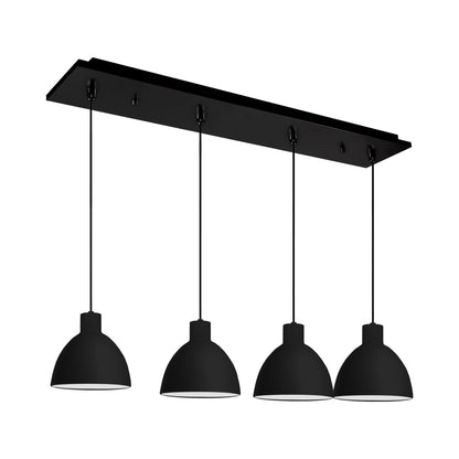 Chroma Multi Light LED Pendant Light in Black (4-Light).