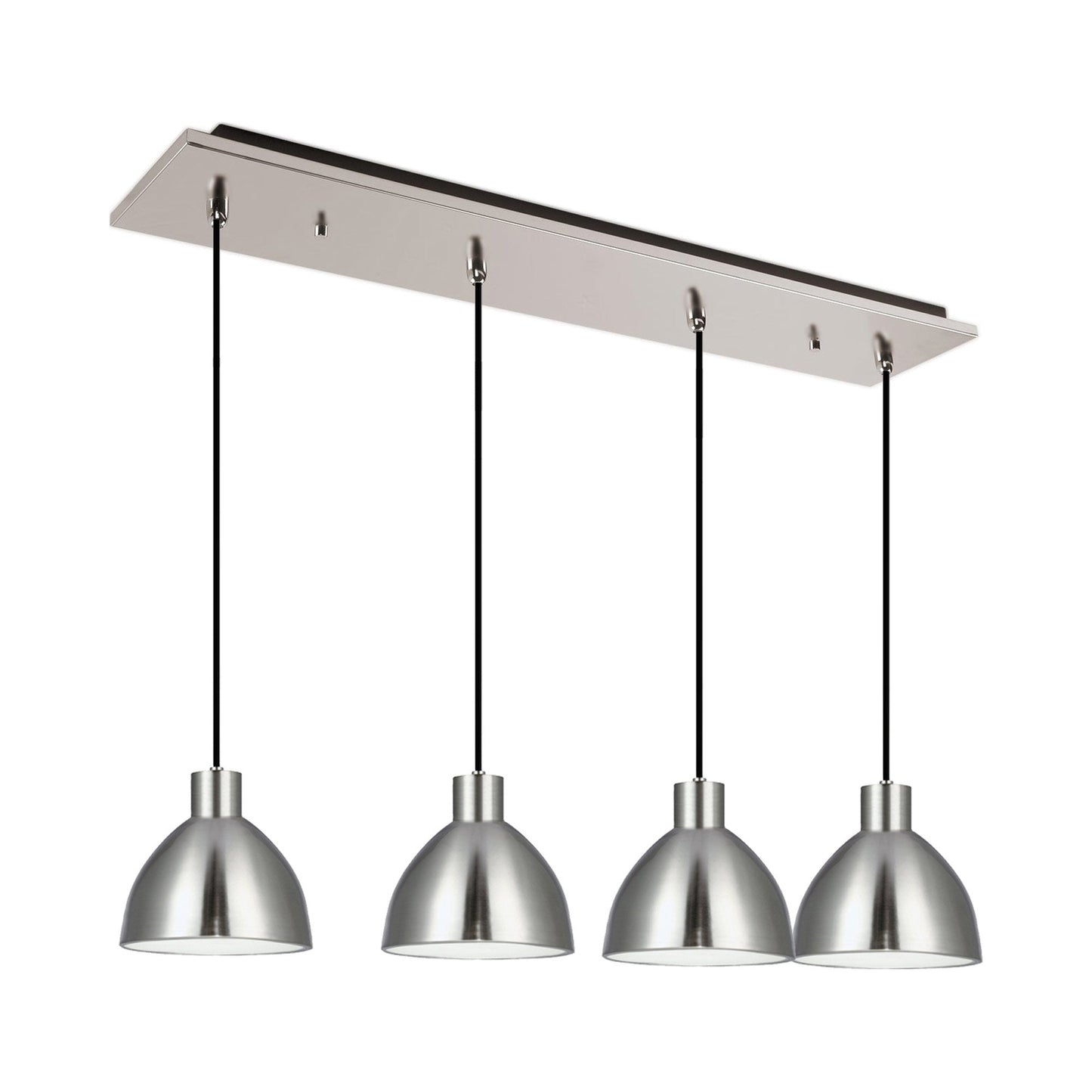 Chroma Multi Light LED Pendant Light in Brushed Nickel (4-Light).