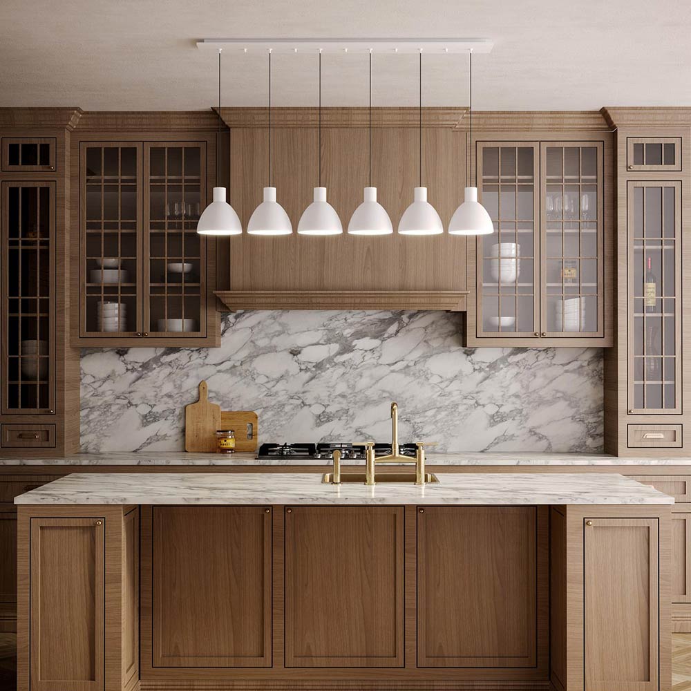 Chroma Multi Light LED Pendant Light in kitchen.