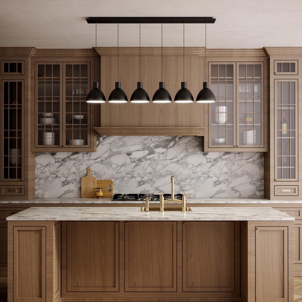 Chroma Multi Light LED Pendant Light in kitchen.