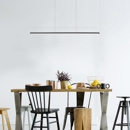 Chute LED Pendant Light in dining room.