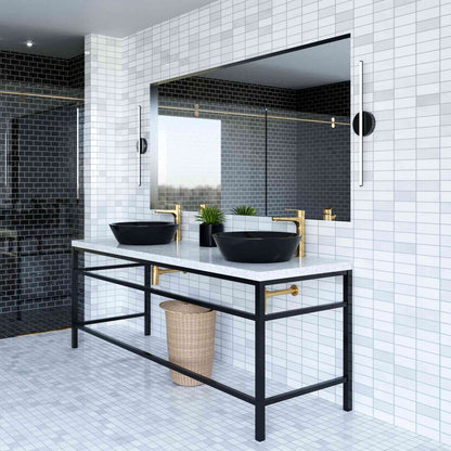 Chute LED Wall Light in bathroom.